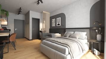 Standaard studio | Luxe beddengoed, gratis wifi, individueel gemeubileerd, beddengoed