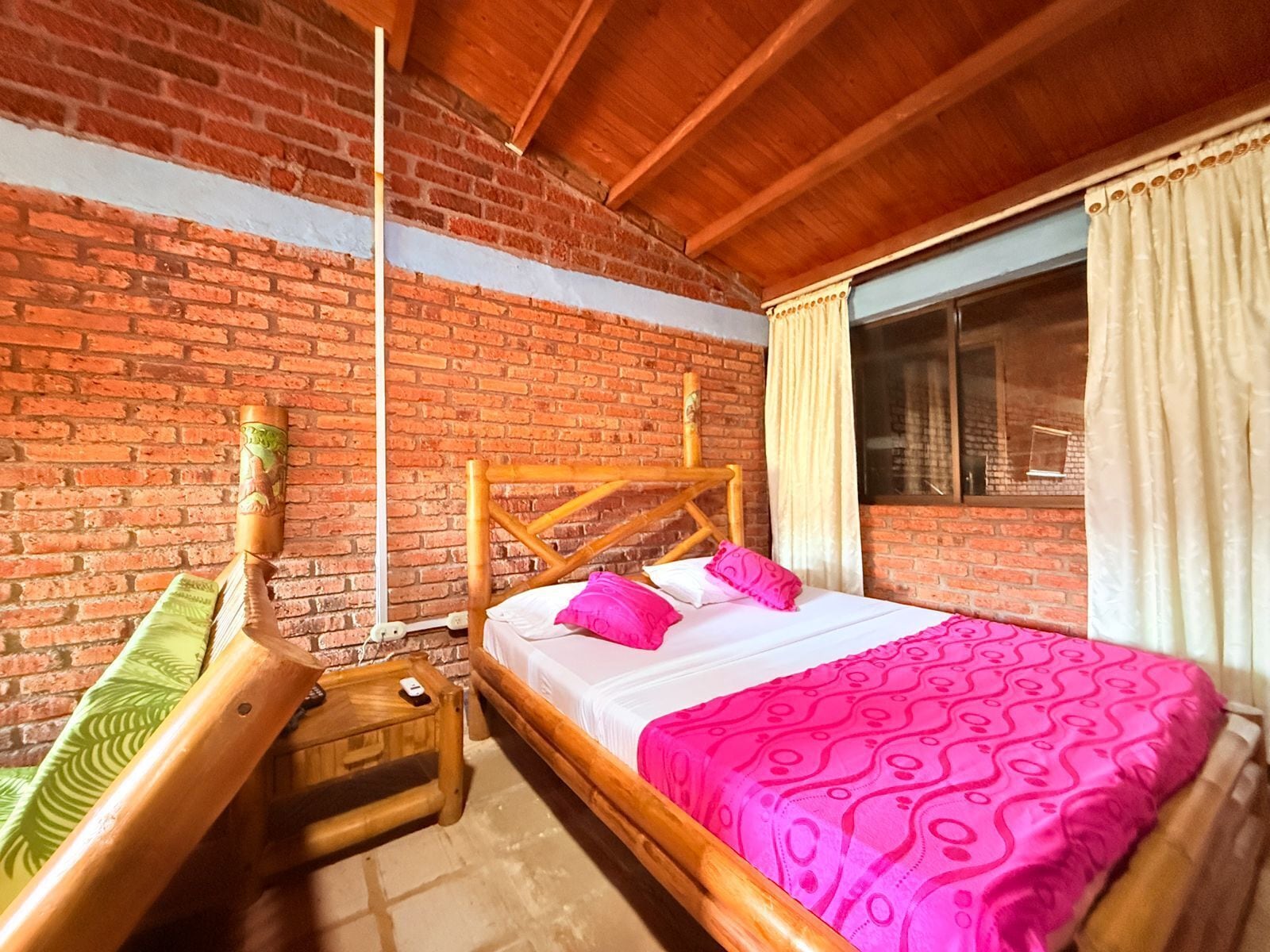 Standard Quadruple Room, Garden View | Desk, laptop workspace, free WiFi, bed sheets