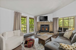 Fernseher, Kamin
