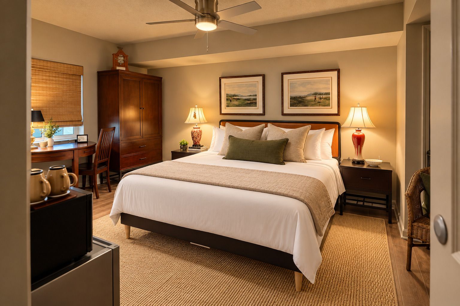 1 bedroom, desk, WiFi (free), bed sheets