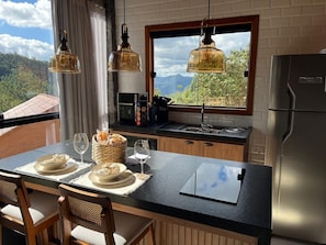 Private kitchen - Vila Italiana Chalés (Santa Teresa)