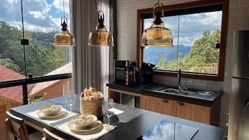 Premium-chalet, vuoristonäköala | Yksityinen keittiö