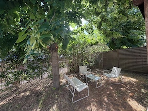 Terrace/patio - Beautiful apartment in Nîmes in a quiet neighborhood with a garden and garage (Nîmes)