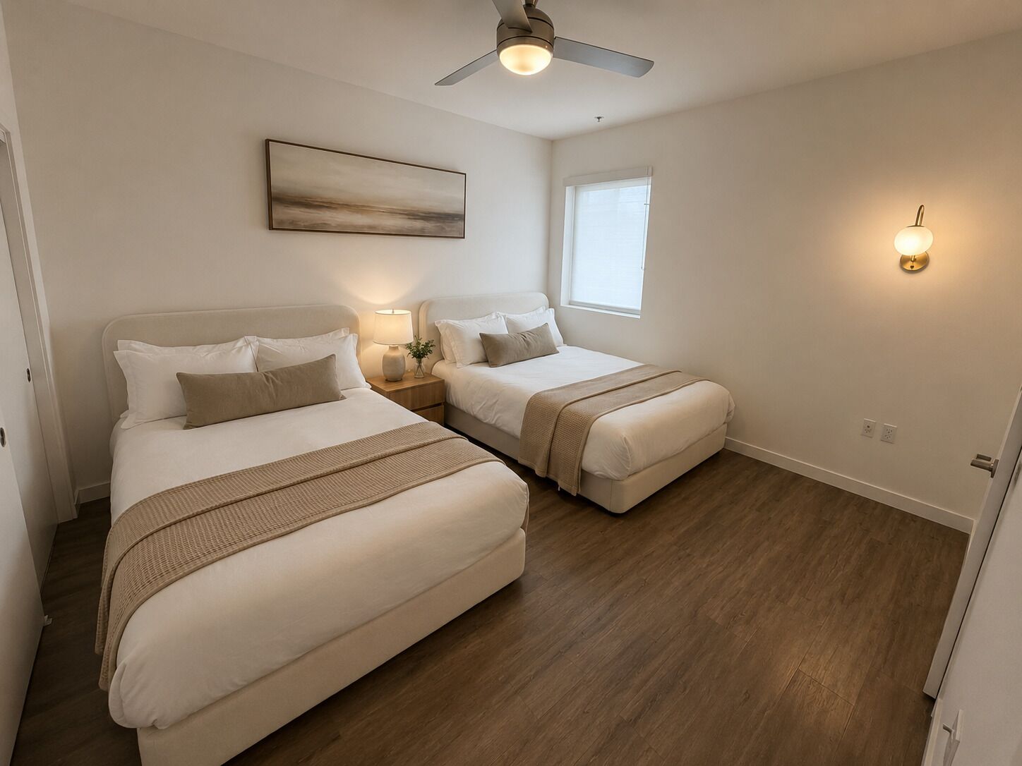 Desk, iron/ironing board, travel crib, free WiFi