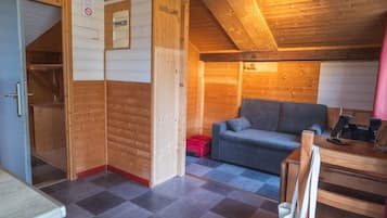 Chalet Confort, 1 chambre | Coin séjour