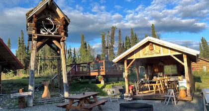 Full scribe log cabin in Sterling perfect for a cozy getaway.