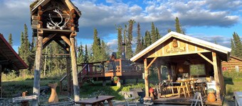 Full scribe log cabin in Sterling perfect for a cozy getaway.