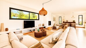 Fernseher, Kamin
