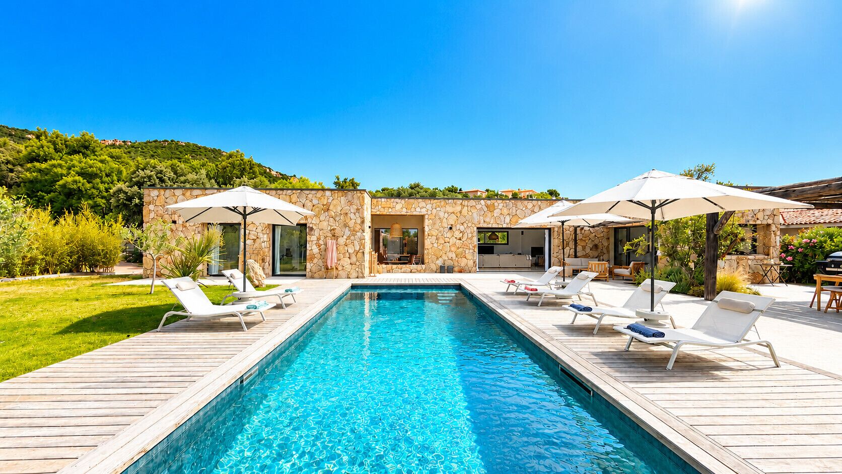 A heated pool