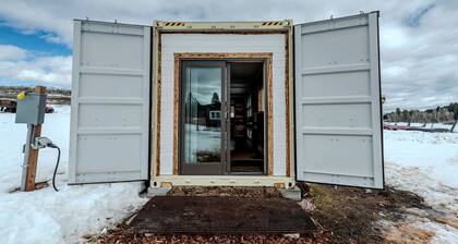 Serene Recycled Container in Big Sky Montana, Perfect for a Glamping Weekend in the Wilderness