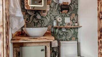 Towels, soap, shampoo, toilet paper