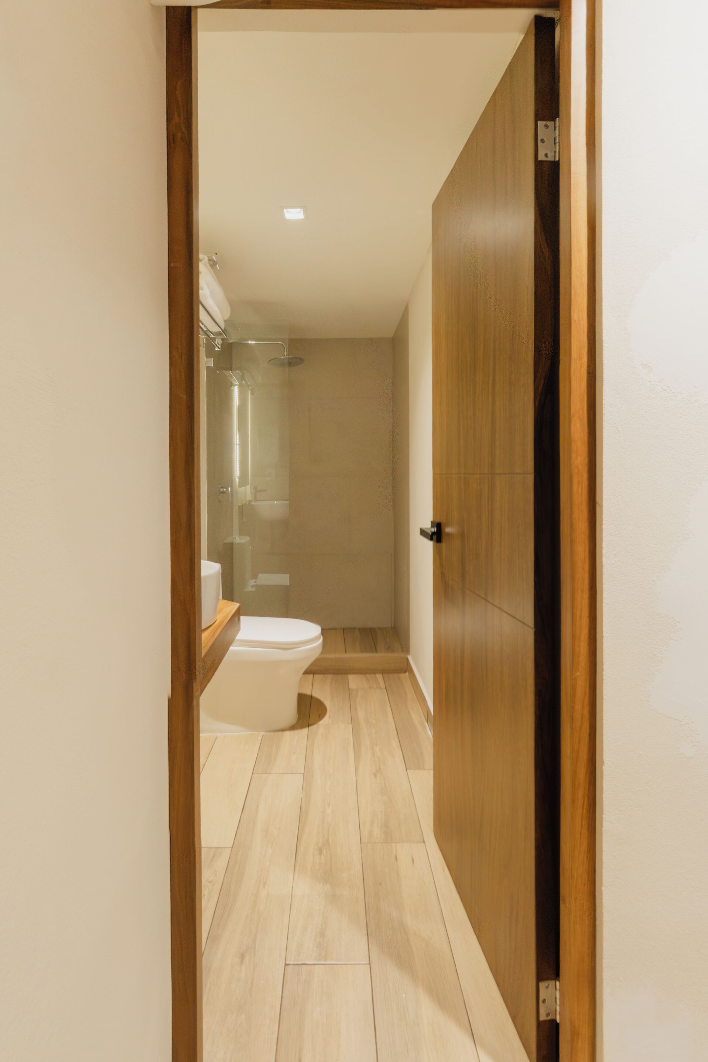 Superior Studio, City View | Bathroom | Shower, hair dryer, towels, soap