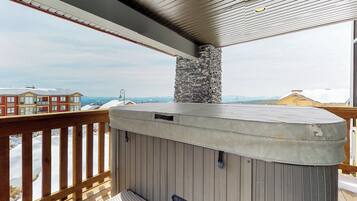 House, Patio, Mountain View | Private spa tub