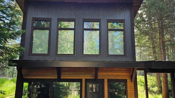 Exterior - NEW Build! Private cabin in the woods w/hot tub & convenient central location! (Whitefish)