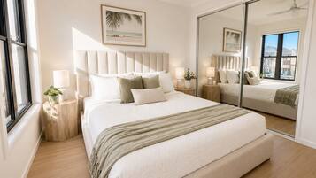 Iron/ironing board, WiFi, bed sheets