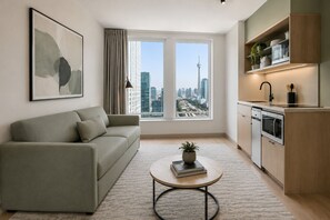 Living area - Harbourfront Studio by Lake Ontario (Toronto)