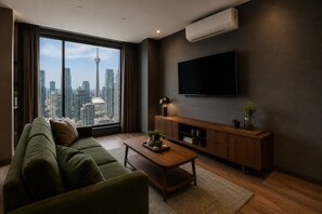 Living area - Lakeview 1BR Suite by the Waterfront (Toronto)