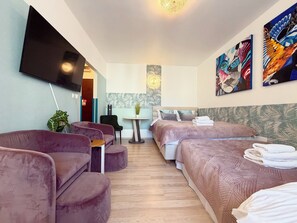 1 室のベッドルーム、アイロン / アイロン台、WiFi、ベッドシーツ
