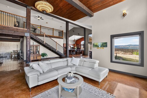 Vineyard Estate | Indoor Pool & Gorge Views