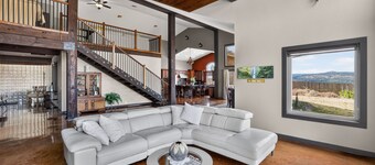 Vineyard Estate | Indoor Pool & Gorge Views