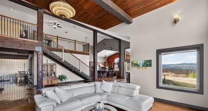 Vineyard Estate | Indoor Pool & Gorge Views