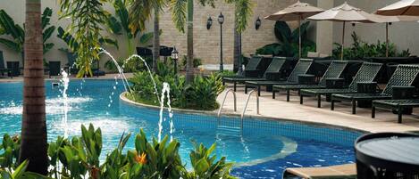 A heated pool