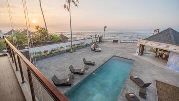 Vila, balkon, pemandangan laut | Kolam renang | 2 kolam renang outdoor