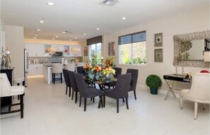 Dining - Stunning Luxury Estate, 5BR, Chef’s Kitchen Loft, Serrano Heights, Sleeps 12 (Moreno Valley)