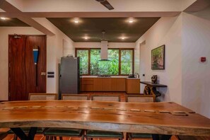 Villa, 4 Bedrooms, Balcony, Pool View | Dining