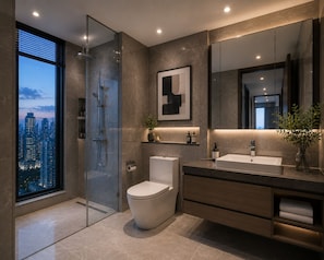 Apartment, City View | Bilik Mandi
