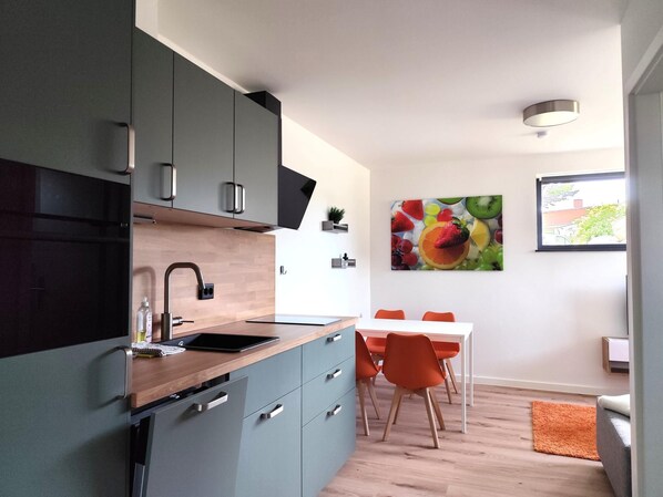 Private kitchen - Cozy apartment with garden sauna (Hohenkirchen OT Beckerwitz)