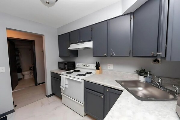 Private kitchen - Cozy Studio Apartment Near Transit, Shops & Eats (Chicago)