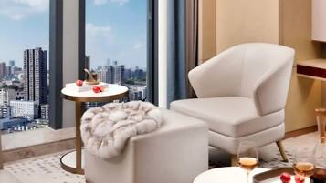 Panorama suite, uitzicht op stad | Interieur