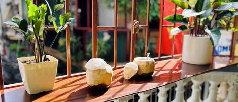 Comfort Double Room, Air conditioning, City View | Outdoor dining