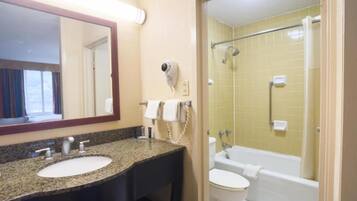 Shower, hair dryer