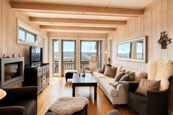 Spacious living room with beautiful views and plenty of natural light