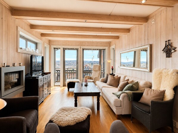 Living area - Ski-in/ski-out at Kikut, Geilo – apartment with sauna (Hol)