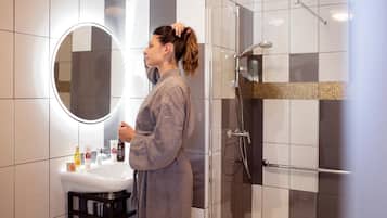 Shower, hair dryer