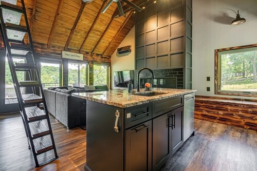Private Boat Dock on Grand Lake! Modern Cabin
