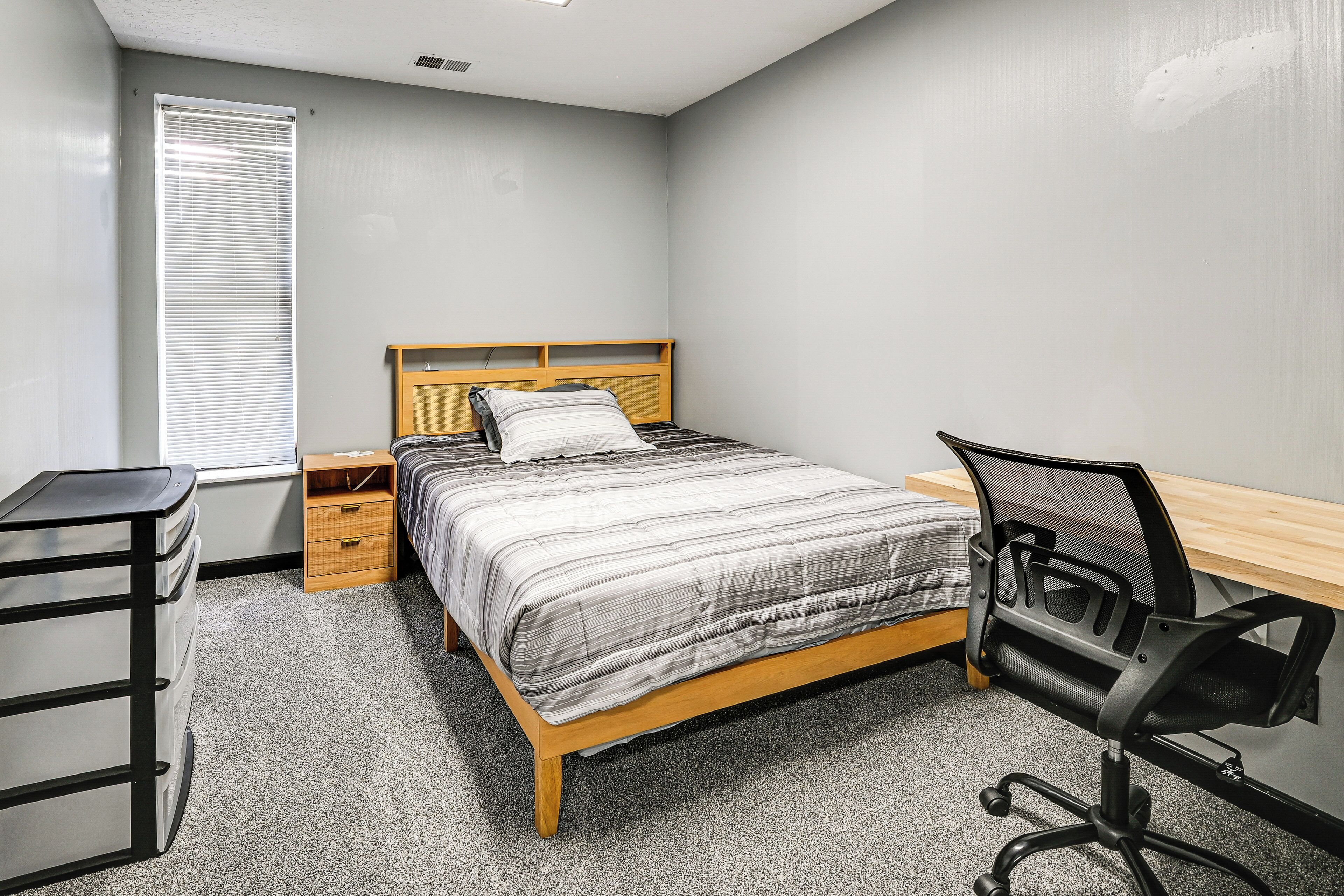 Desk, iron/ironing board, internet, bed sheets