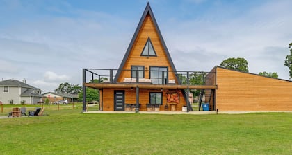 A frame Family Escape with Water Views