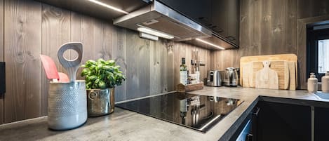 Fridge, oven, dishwasher, electric kettle