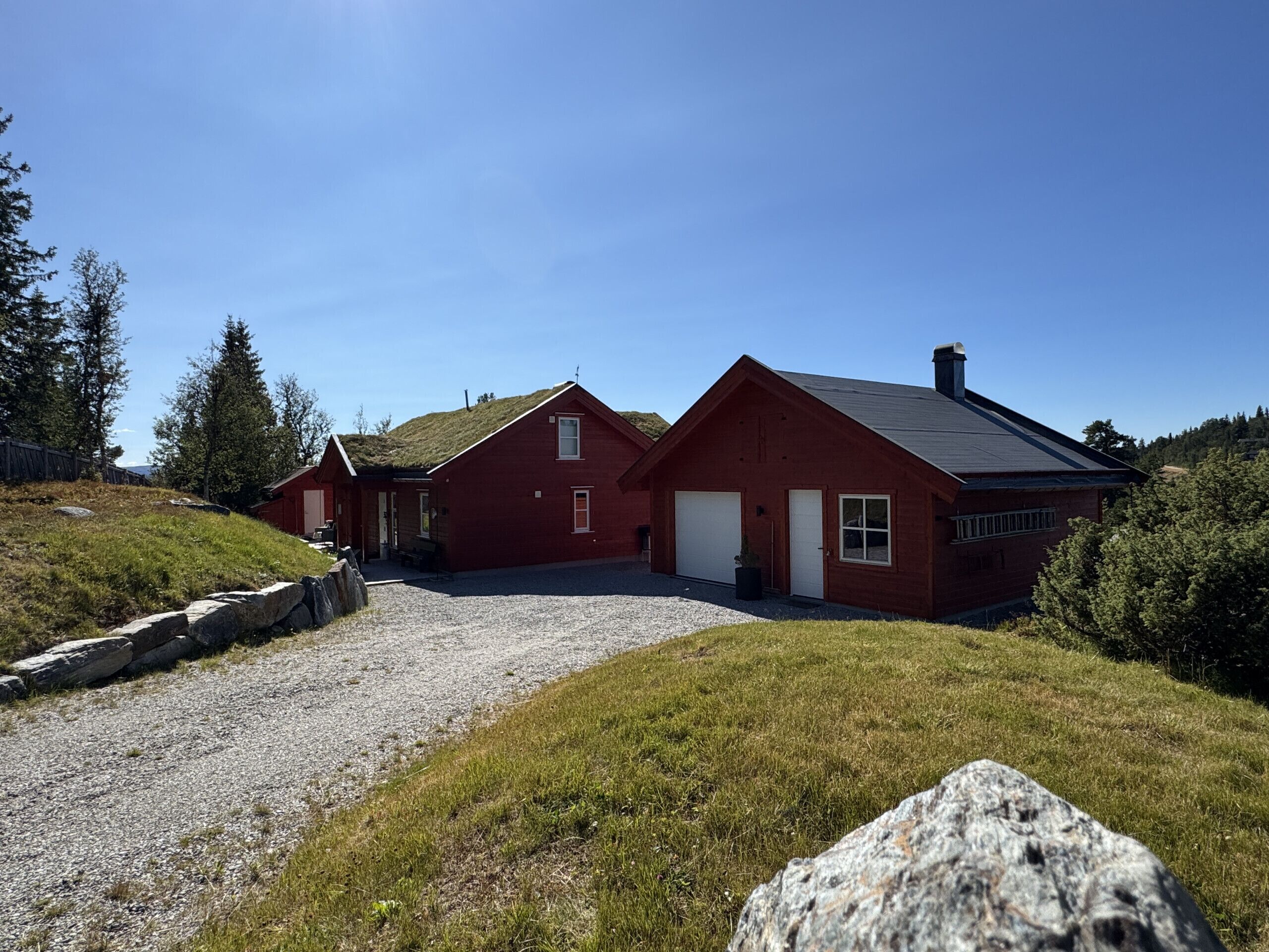 The cabin is privately located