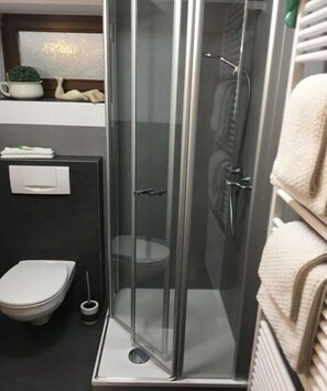 Shower, hair dryer - Holiday apartment with 1 bedroom (Bräunlingen)
