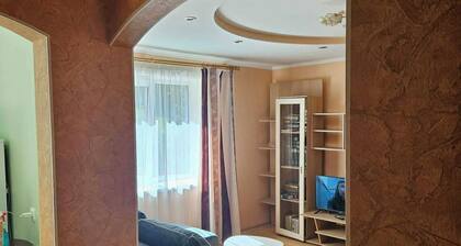 Tranquil 1-bedroom apartment with AC in charming Ventspils