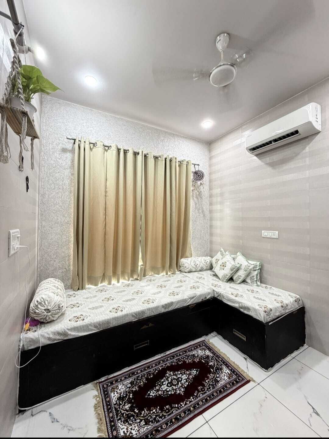 Shower, towels, soap, toilet paper