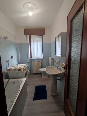 Bathroom - Holiday Home 'Alben Apartment' with Mountain View and Shared Garden (Serina)