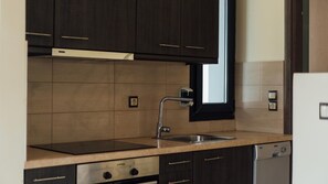 Private kitchen - BlueWaves Blue Villa (Plomari)