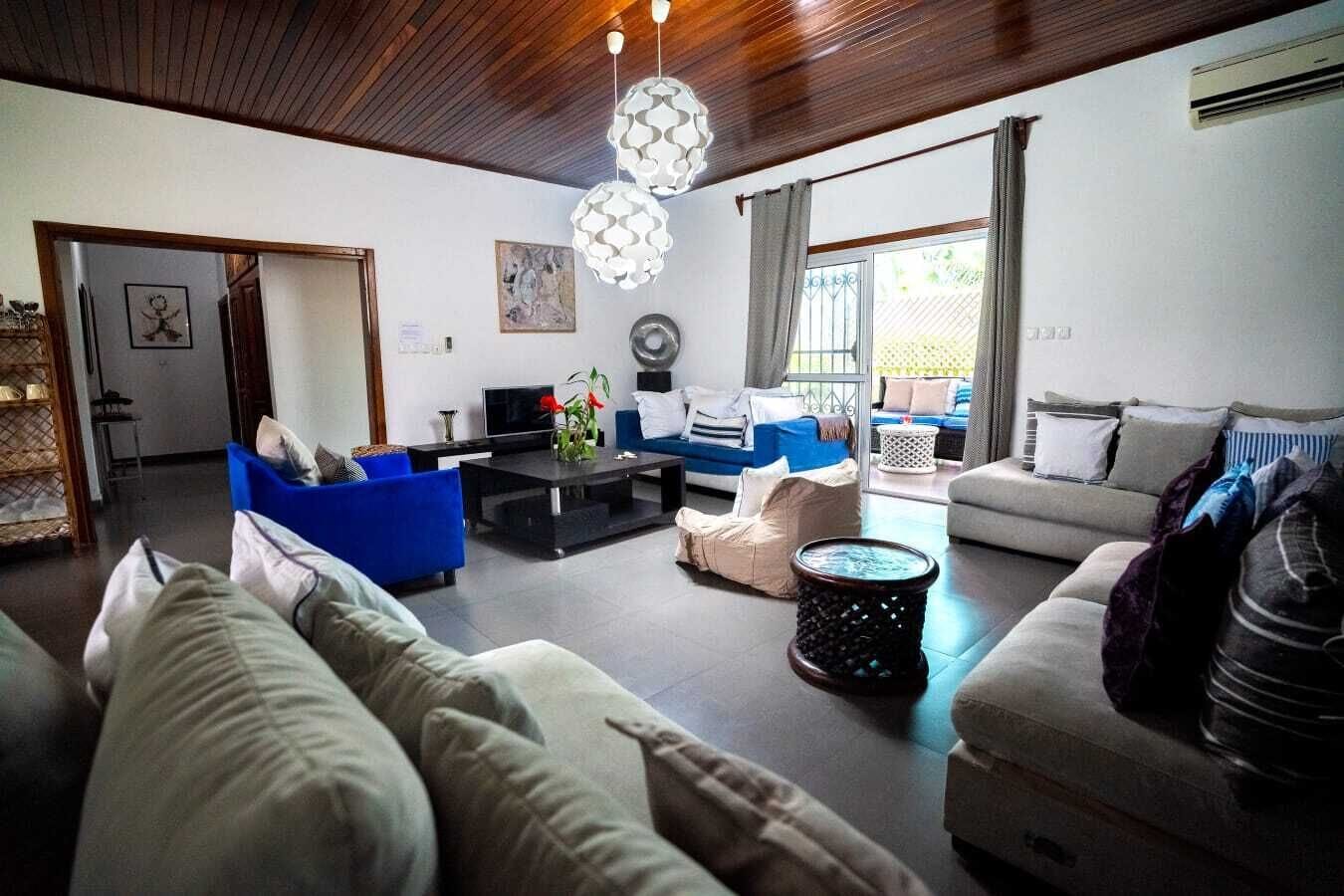 ดีลักซ์วิลล่า, 2 ห้องนอน, วิวสวนหย่อม | บริเวณนั่งเล่น