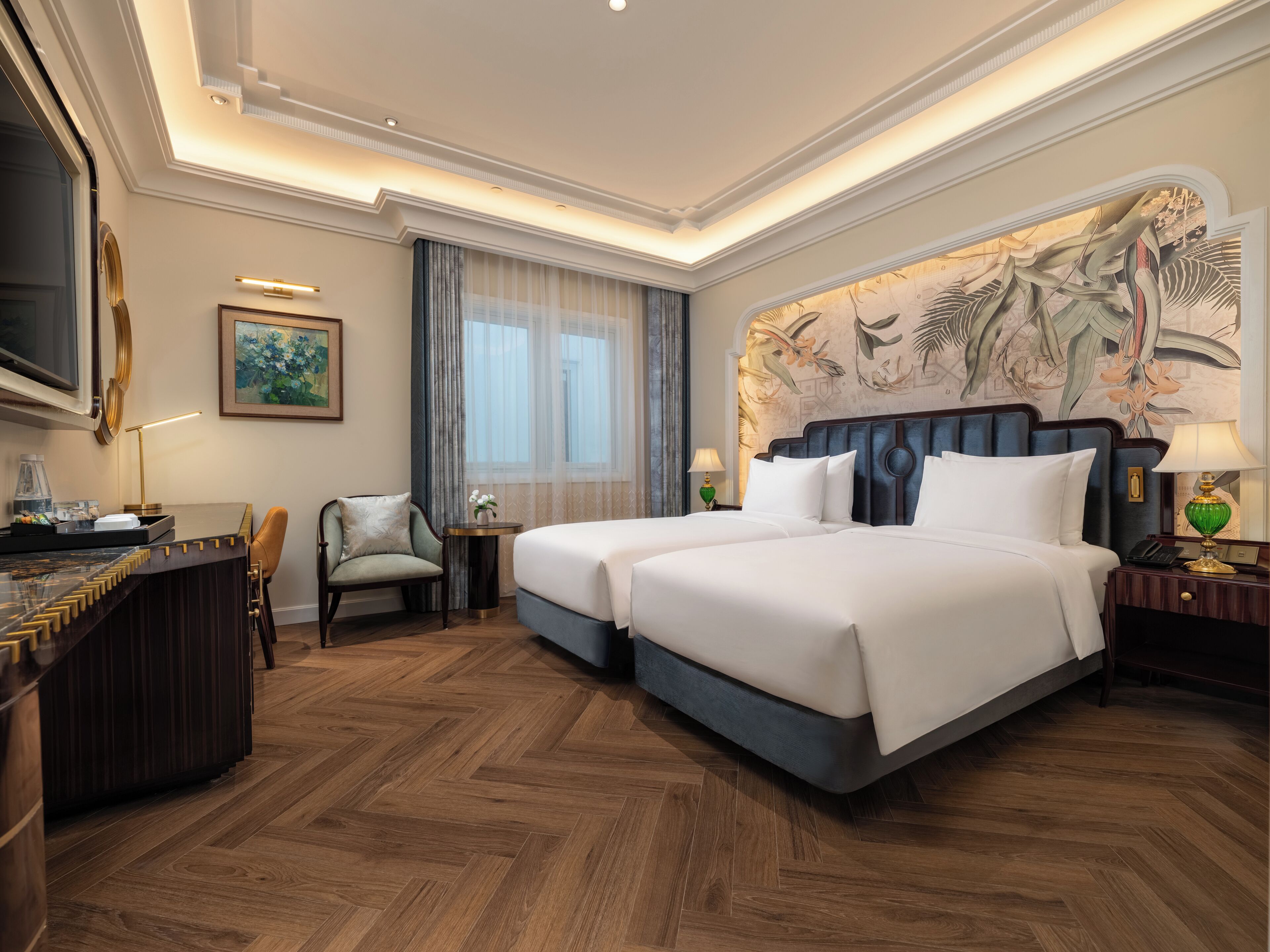 Premium Twin Room | Camas com colchões de espuma com sistema de memória, frigobar